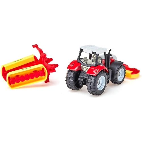 Traktor Steyr z kosiarkami Pöttinger model metalowy SIKU S1672